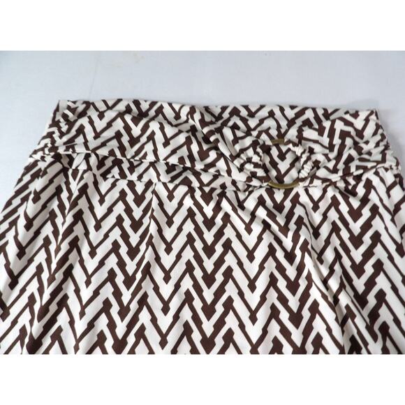 Robert Louis Maxi Skirt Petite Large PL Boho Hippie Geometric Faux Belt Tassels - Picture 10 of 14